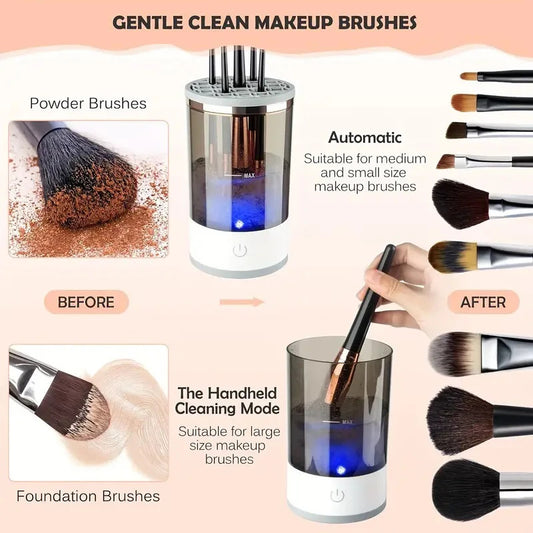 electric make up brush cleaner